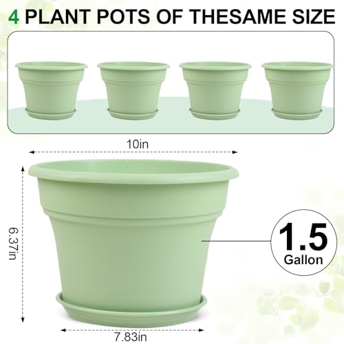 10 Inch Plastic (4 Count)
