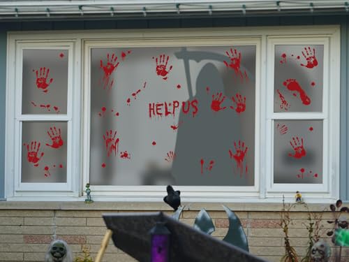 12 Sheets Halloween Window Clings