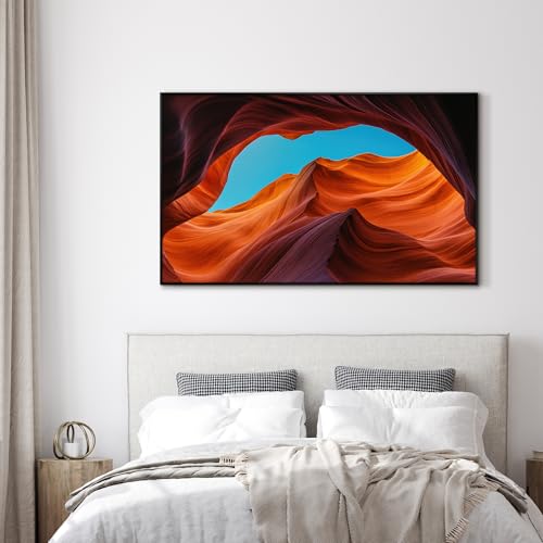 30"x60" Extra Large Framed Wall Art Antelope Canyon Rock Formation with Vibrant Colors for Home Living Room Bedroom Decor