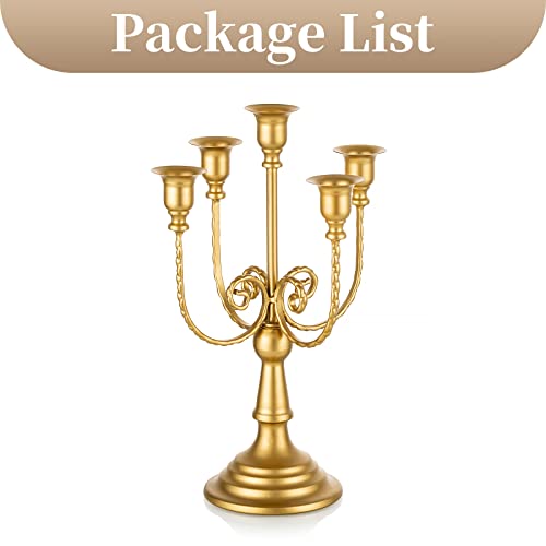Gold Candelabra Candle Holders for Wedding Christmas