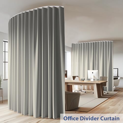 Room Divider Ceiling Mounted Curtains Track Sets Extra Wide Blackout Curtain Flexible Tracks for Bedroom Privacy Partition Separator
