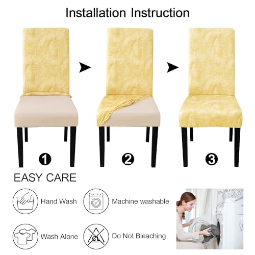 Pattern Chair Covers for Dining Room Set of 6