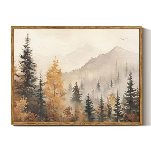 Framed Canvas Wall Art Vintage Decor
