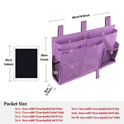 Caddy Hanging Organizer Bedside Storage Bag for Bunk and Hospital Beds