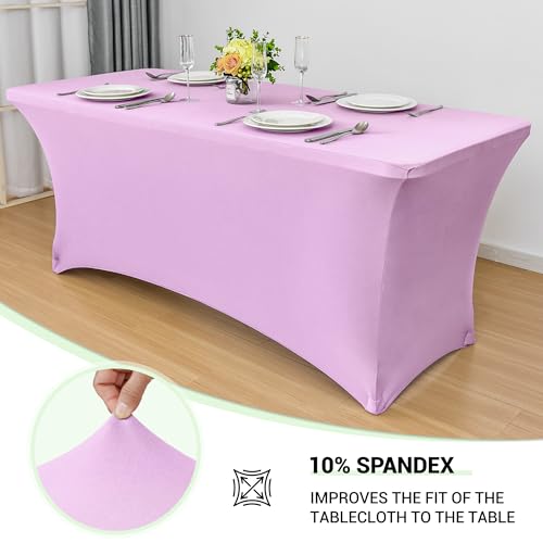 6ft Stretch Spandex Table Cover (2 Count)