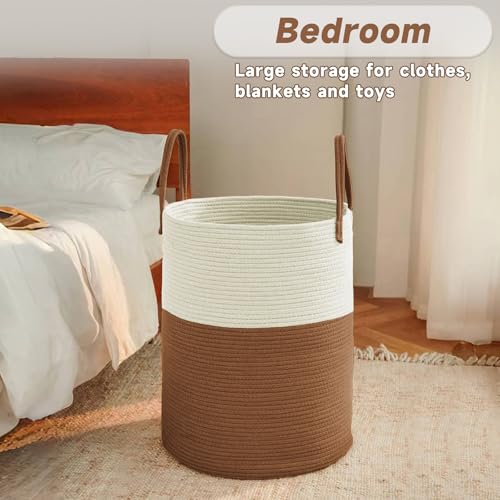 60L Cotton Rope Laundry Basket Hamper