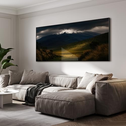 24"x46" Extra Large Framed Wall Art Majestic Snow