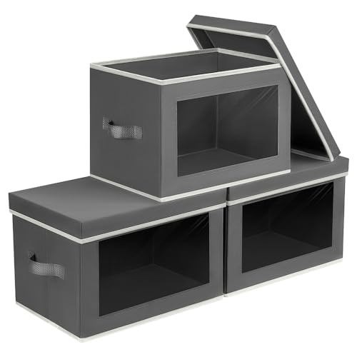 Storage Bins with Lids (3 Count)