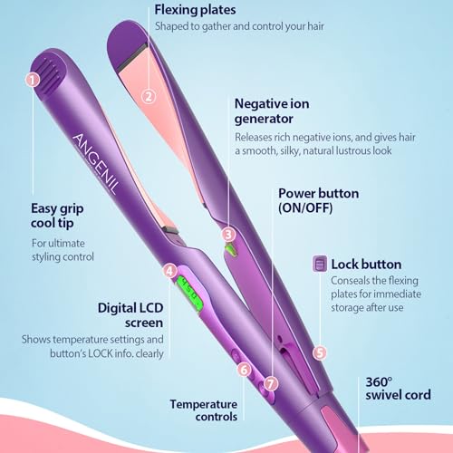 Pro Twist Flat Iron Curling Iron in One