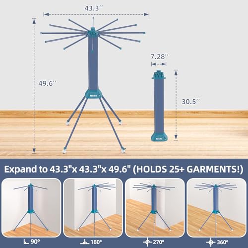 Clothes Drying Rack Foldable & Collapsible Drying Racks with 4