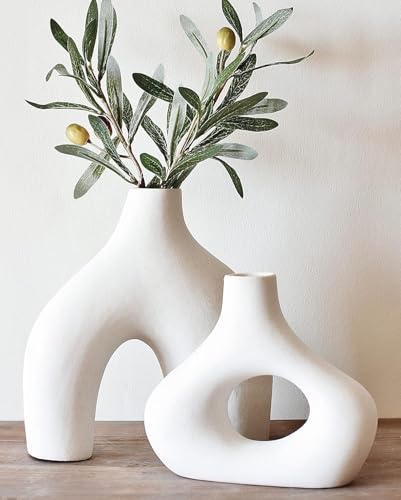 Ceramic Modern Vase Set of 2 (2 Count)