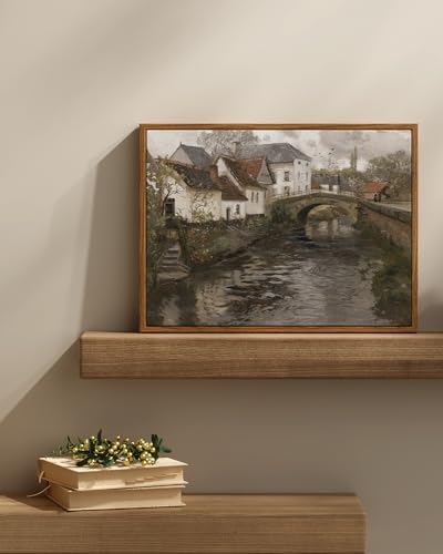 Framed Canvas Wall Art Vintage Decor