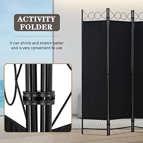 4 Panel Folding Room Divider