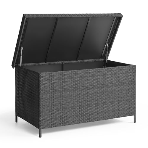 158 Gallon XL Wicker Deck Box