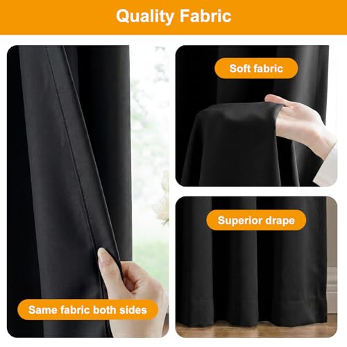 Room Divider Curtains Blackout Floor to Ceiling Curtain with Hook Wall Mount Sliding Door Curtains Ceiling Mount Extra Wide Curtain Wall Divider for Room Separation