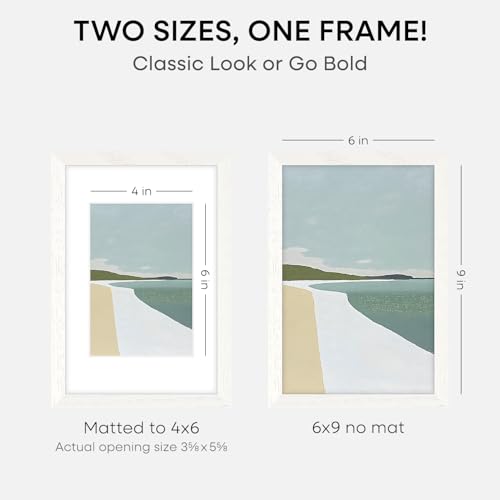 6x9 White Oak Picture Frame (2 Count)