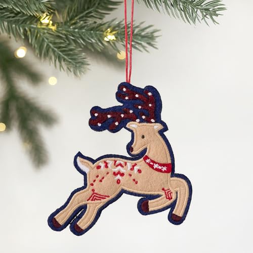 Prancing Reindeer Christmas Card with Envelope