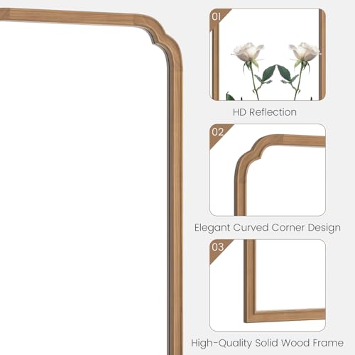 Wood Bathroom Mirrors for Wall Mounted