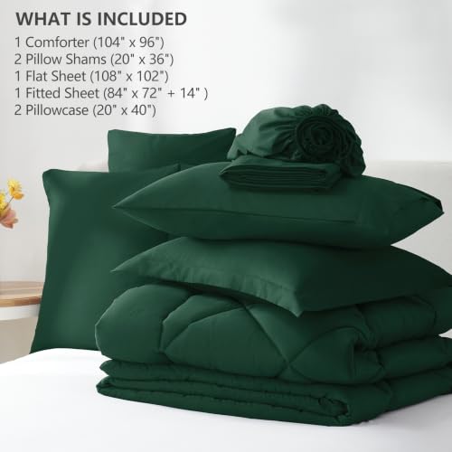 California King Comforter Set 104"x96"