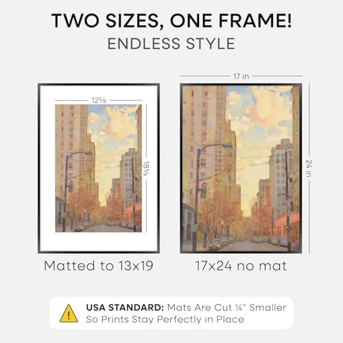 17x24 Black Picture Frame (2 Count)