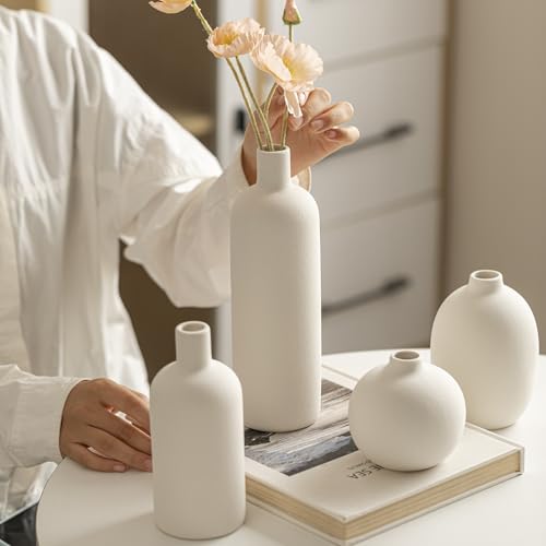 Modern Ceramic Vase Set (4 Count)