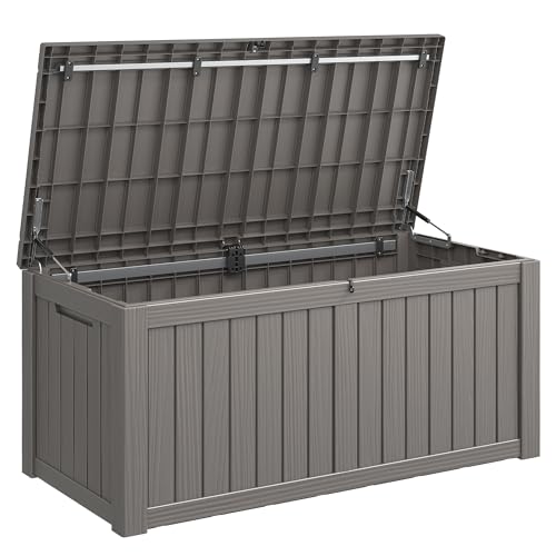 160 Gallon Outdoor Storage Box Waterproof Deck Box for Patio
