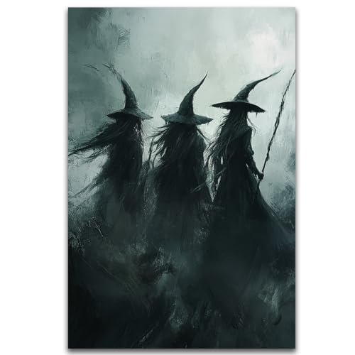 Gothic Witchs Horror Halloween Wall Art