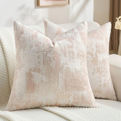 Pack of 2 Faux Cashmere Throw Pillow Covers 16x16 Inch (2 Count)
