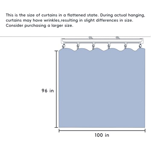 Room Divider Ceiling Mounted Curtains Track Sets Extra Wide Blackout Curtain Flexible Tracks for Bedroom Privacy Partition Separator