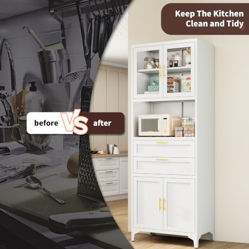 71" Kitchen Pantry Cabinet
