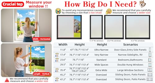 Window Privacy Film (19.34 Sq Ft)