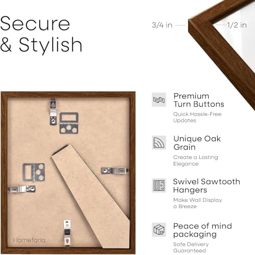 5x10 Brown Oak License Frame (2 Count)