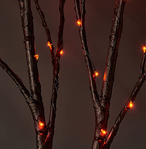 Halloween Tree Branch Lights 32IN 100 Orange LED with Timer