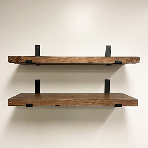 Rustic Shelves with J (2 Count)