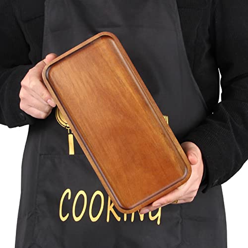 Acacia Wood Plates Small Decorative Tray Wooden Serving Platter for Food