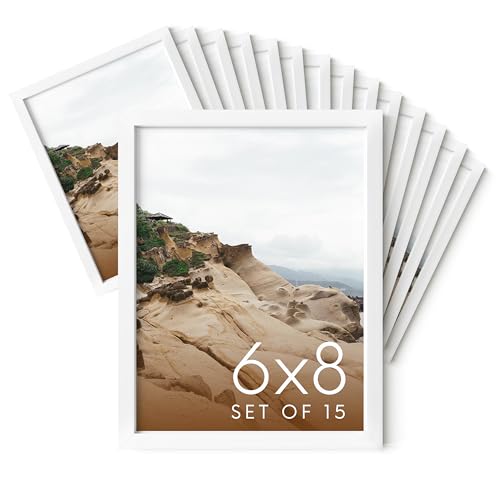 6x8 White Metal Picture Frames