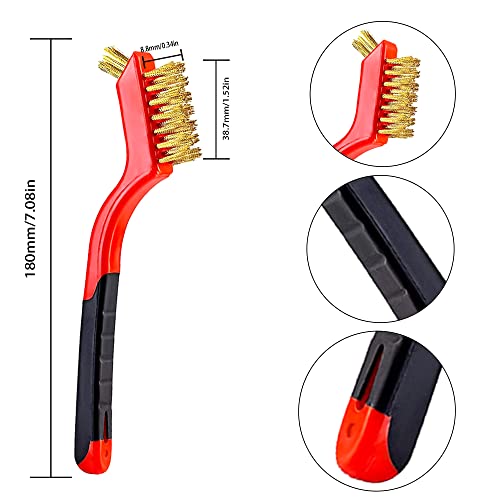 Wire Scratch Brush Set Soft Grip for Rust