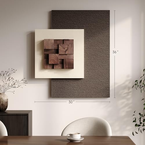 Large Wood Abstract Wall Art for Living Room