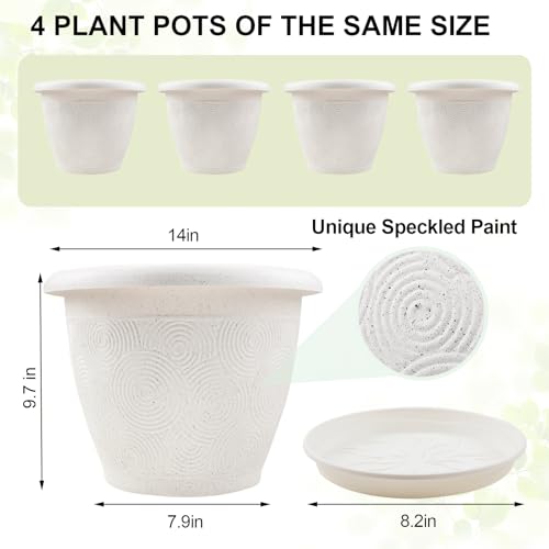 Plastic Flower Pots Planters For Indoor Plants