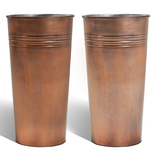 22''H 2 Pack Planter with Water Level Indicator (2 Count)