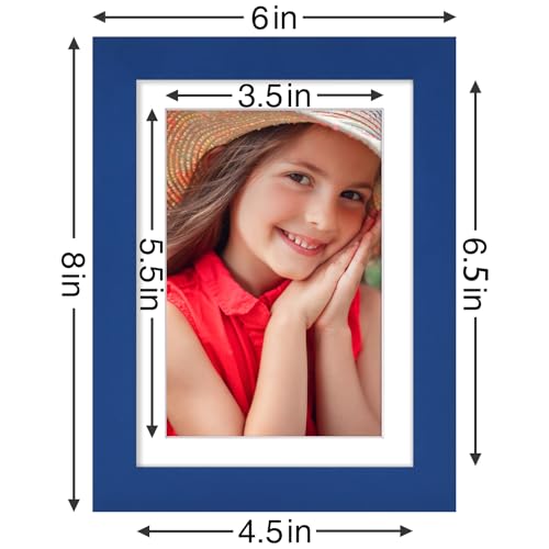 5x7 Picture Frames Set of 9 for Wall or Tabletop Display (9 Count)