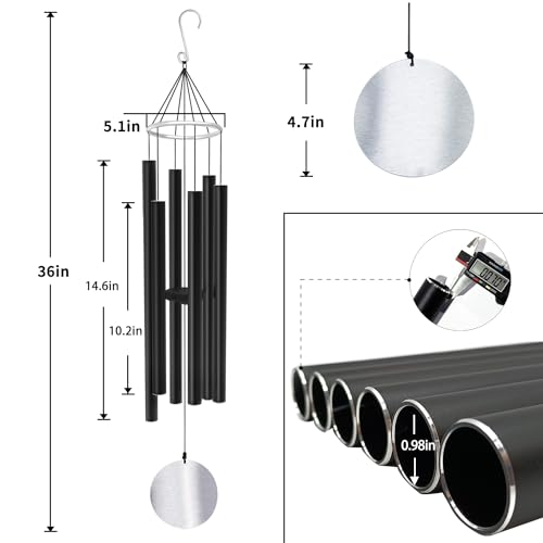 Wind Chimes Outdoor Large Deep Tone