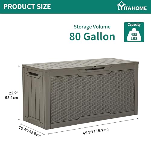 80 Gallon Outdoor Storage Box