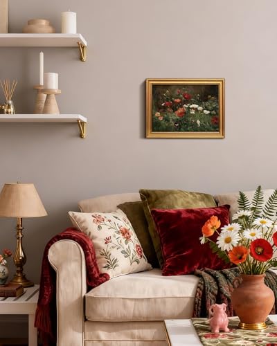 Vintage Gold Framed Wall Art for Living Room