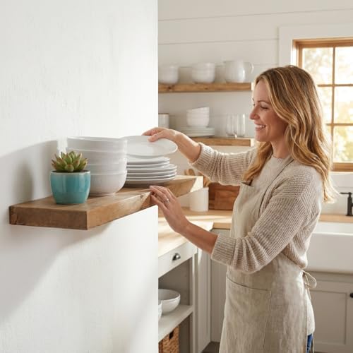 54 inch Wooden Floating Shelves for Wall