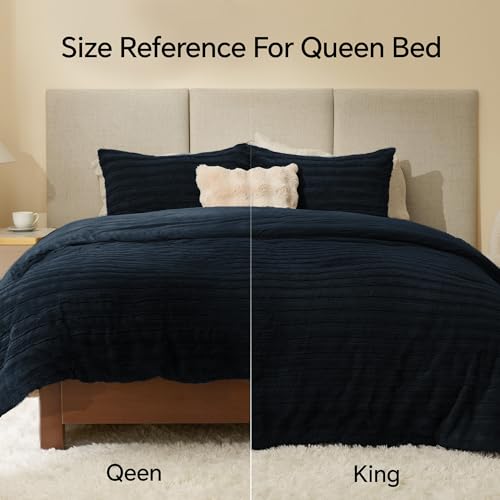 Faux Fur King Size Comforter Set
