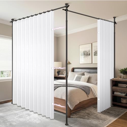 Privacy Curtains for Room Divider with Blackout & Soundproof (2 Count)