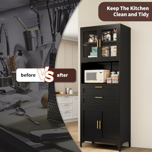 71" Kitchen Pantry Cabinet