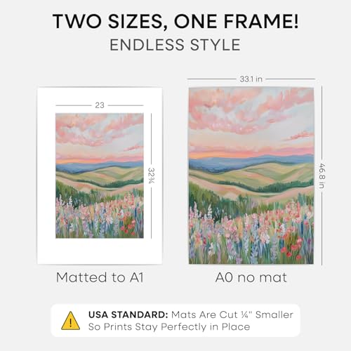 A0 Silver Poster Frame