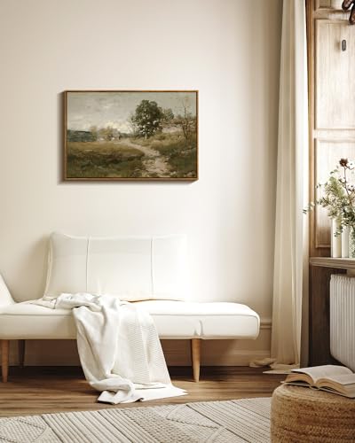 Framed Canvas Wall Art Vintage Decor